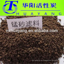 Birm Iron filtra arena de manganeso para eliminar el hierro del agua